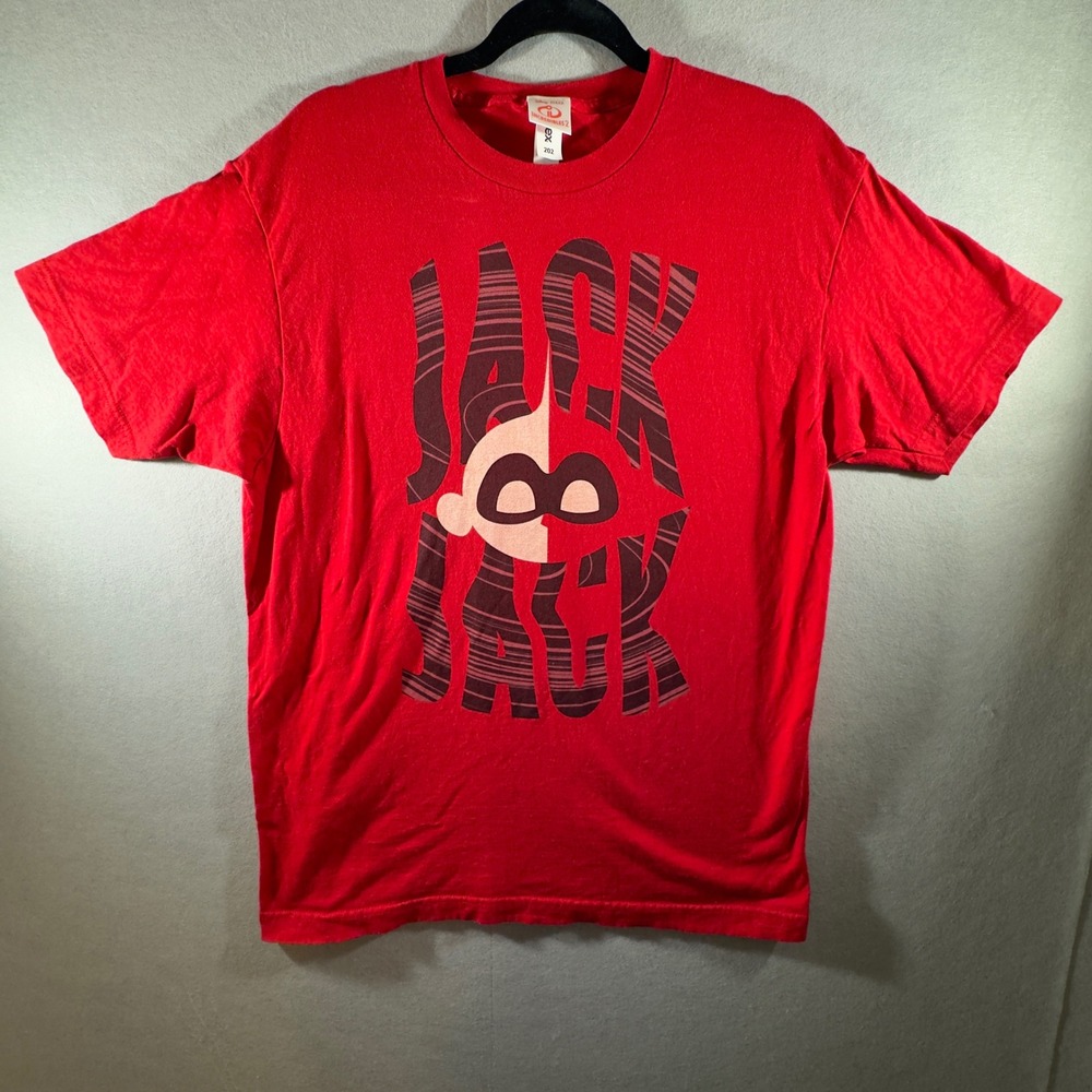 352 | Disney Pixar Incredibles 2 Mens Large Jack-Jack Graphic T-Shirt Red